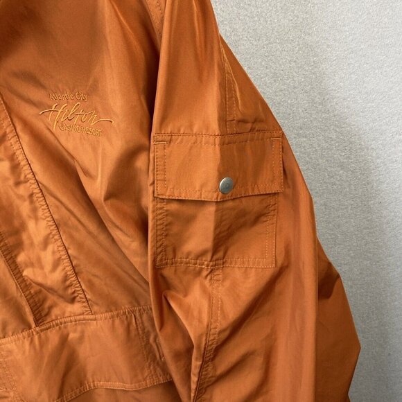 Vantage Nylon Anorak‎ Jacket Mens XL 1/2 Zip Hoodie Windbreaker Vintage Hilton - Picture 9 of 15